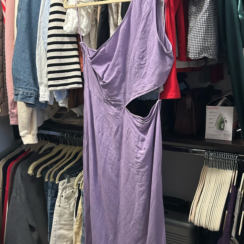 & Other Stories One Shoulder Lavender Dress